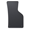 Alfombrillas de goma adecuadas para Volkswagen Passat B7 Berlina, Variant (2010-2014) - alfombras para coche - negro - 4 unidades