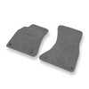 Alfombrillas de Velour adecuadas para Audi A4 IV B8 Avant, Sedan (2008-2015) - alfombras para coche - Premium color gris