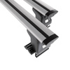 Portaequipajes de techo adecuadas para Ssangyong Musso SUV (1993-2005) - baca plata para coche - barras para techo de coche - sin puntos de montaje - aluminio
