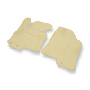 Alfombrillas de Velour adecuadas para Hyundai ix35 SUV (2010-2015) - alfombras para coche - Premium color beige