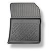 Conjunto de alfombrilla para maletero y alfombrillas para el interior del coche TPE PREMIUM para: Dacia Lodgy Furgonetaeta (07.2012-10.2022) - 7 plazas; 3a fila abatible