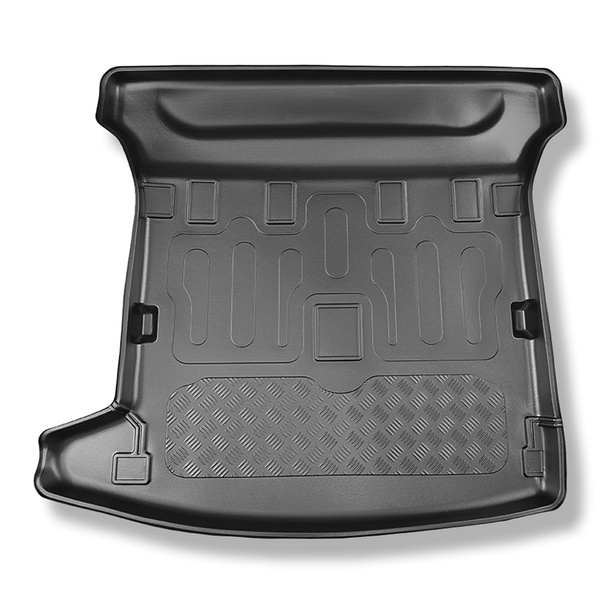 Alfombra para maletero adecuada para Dacia Jogger Familiar (03.2022-....) - Protector maletero - Alfombrilla maletero antideslizante - 5/7 plazas (posibilidad de hacer orificios para los asientos de la 3a fila)