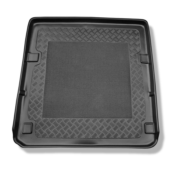 Alfombra para maletero adecuada para Mercedes-Benz Classe E W211 Familiar (2003-10.2009) - Protector maletero - Alfombrilla maletero antideslizante - con navegación y teléfono (sin compartimentos)