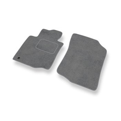 Alfombrillas de Velour adecuadas para Toyota Aygo I Hatchback (2005-2014) - alfombras para coche - Premium color gris