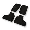 Alfombrillas de Velour adecuadas para Jeep Liberty SUV (2001-2007) - alfombras para coche - Premium color negro