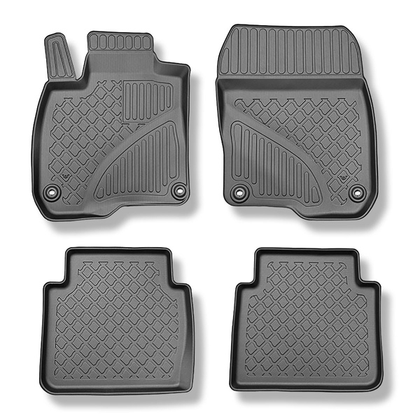 Alfombrillas de TPE adecuadas para Honda CR-V V (RW) SUV (10.2018-....) - sin la tercera fila; también con tracción híbrida - alfombras para coche