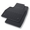 Alfombrillas de goma adecuadas para Renault Kangoo II Furgoneta (2008-2021) - alfombras para coche - negro - 2 unidades