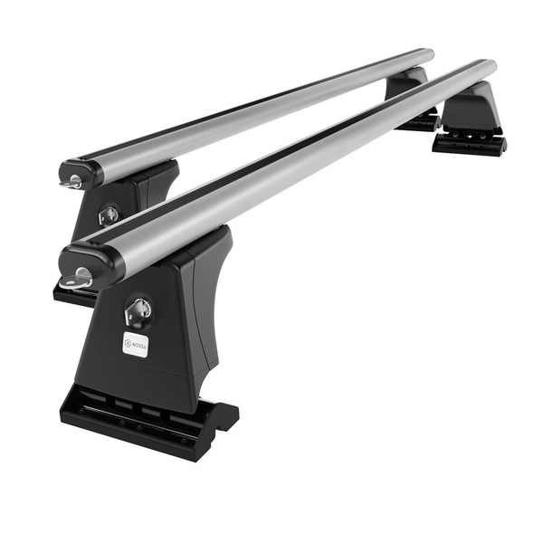 Portaequipajes de techo adecuadas para Peugeot 407 Berlina (2004-2010) - baca plata para coche - barras para techo de coche - puntos de montaje - aluminio