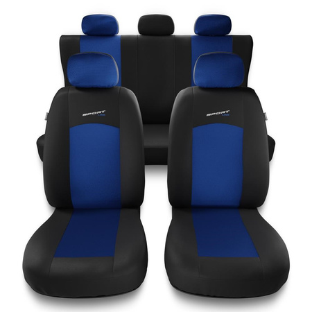 Fundas universales para asientos de coche para Volkswagen Caddy I, II, III, IV (1983-2019) - S-BL