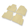 Alfombrillas de Velour adecuadas para Hyundai Santa Fe III SUV (2012-2018) - alfombras para coche - Premium color beige