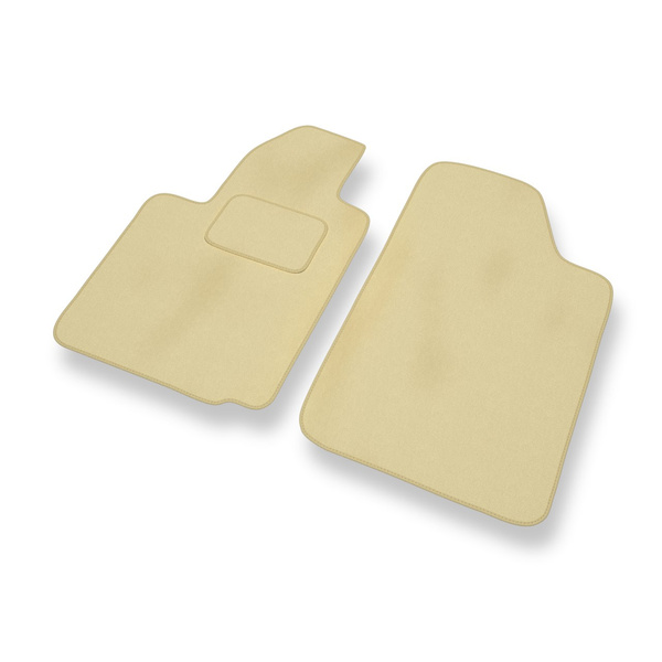 Alfombrillas de Velour adecuadas para Citroen C2 Hatchback (2003-2010) - alfombras para coche - Premium color beige