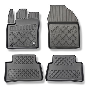 Alfombrillas de TPE adecuadas para Toyota C-HR I, II SUV (01.2017-....) - no ade