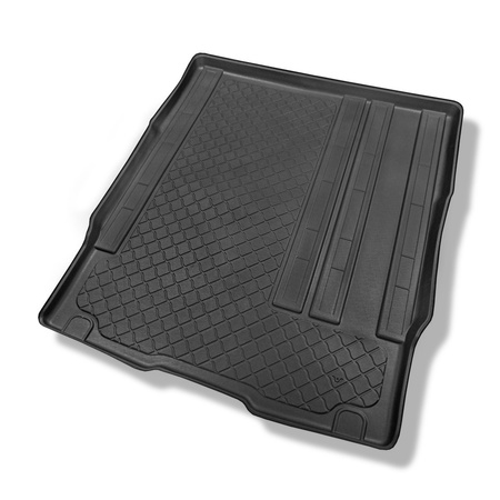 Alfombra para maletero adecuada para Fiat Scudo III Furgoneta (12.2021-....) - Protector maletero - Alfombrilla maletero antideslizante - versión turismo (familiar/tour); para detrás de la 2a fila de asientos; larga distancia entre ejes; también versión e