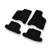 Alfombrillas de Velour adecuadas para Seat Arosa I, II Hatchback (1997-2004) - alfombras para coche - Premium color negro