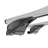 Portaequipajes de techo adecuadas para Opel Zafira C Tourer Monovolumen (2012-2019) - baca plata para coche - barras para techo de coche - railing integrado - aluminio
