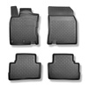 Alfombrillas de TPE adecuadas para Nissan Qashqai II J11 Crossover (02.2014-05.2021) - alfombras para coche