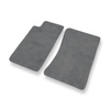 Alfombrillas de Velour adecuadas para Mazda MX-5 I Roadster (1990-1998) - alfombras para coche - Premium color gris