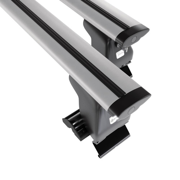 Portaequipajes de techo adecuadas para Nissan Almera mk II Berlina (2000-2006) - baca plata para coche - barras para techo de coche - sin puntos de montaje - aluminio