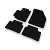 Alfombrillas de Velour adecuadas para Suzuki Alto VI Hatchback (2009-2014) - alfombras para coche - Premium color negro