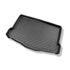 Conjunto de alfombrilla para maletero y alfombrillas para el interior del coche TPE para: Nissan Qashqai II J11 Crossover (02.2014-05.2021) - parte inferior del maletero con rueda de repuesto provisional (base doble sacada del maletero)