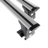 Portaequipajes de techo adecuadas para Toyota Aygo Hatchback (2005-2014) - baca plata para coche - barras para techo de coche - sin puntos de montaje - aluminio