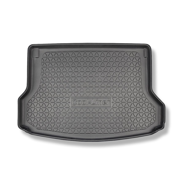 Alfombra para maletero adecuada para Nissan X-Trail III T32 Facelift SUV (09.2017-....) - Protector maletero - Alfombrilla maletero antideslizante - 5 plazas; parte superior del maletero (con base móvil)