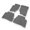 Alfombrillas de Velour adecuadas para Kia Sorento I SUV (2002-2009) - alfombras para coche - Premium color gris
