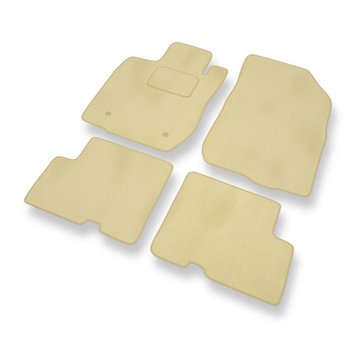 Alfombrillas de Velour adecuadas para Dacia Sandero I, II Hatchback (2008-2020) 