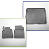 Conjunto de alfombrilla para maletero y alfombrillas para el interior del coche TPE para: Nissan Townstar Familiar (01.2022-....) - 5 plazas; separación corta de eje; no para la versión eléctrica