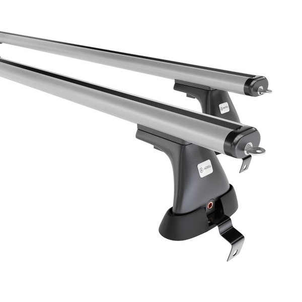 Portaequipajes de techo adecuadas para Skoda Rapid Spaceback Hatchback (2014-2019) - baca plata para coche - barras para techo de coche - sin puntos de montaje - aluminio