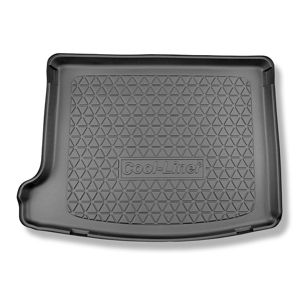 Alfombra para maletero adecuada para Jeep Compass II MP 4xe Plug-in Hybrid SUV (07.2020-....) - Protector maletero - Alfombrilla maletero antideslizante - maletero superior; piso móvil en la posición más alta