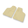 Alfombrillas de Velour adecuadas para Fiat Uno II Hatchback (1989-2002) - alfombras para coche - Premium color beige