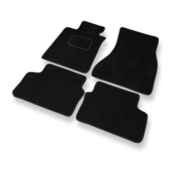 Alfombrillas de Velour adecuadas para BMW 5 G31 (2017-2024) - alfombras para coche - Premium color negro
