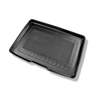 Alfombra para maletero adecuada para Ford Focus IV Hatchback, Active Hatchback (09.2018-....) - Protector maletero - Alfombrilla maletero antideslizante - parte superior maletero; con rueda de repuesto completa; base móvil en la posición más alta