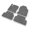 Alfombrillas de Velour adecuadas para Ford Focus I Hatchback, Familiar, Berlina (1998-2005) - alfombras para coche - Premium color gris