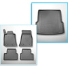 Conjunto de alfombrilla para maletero y alfombrillas para el interior del coche TPE para: BMW i4 G26 Gran Coupé (11.2021-....)