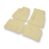 Alfombrillas de Velour adecuadas para BMW 4 F32, F36 Coupé, Gran Coupé (2014-2021) - alfombras para coche - Premium color beige