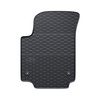 Alfombrillas de goma adecuadas para Skoda Citigo Hatchback (2011-2020) - alfombras para coche - negro - 4 unidades