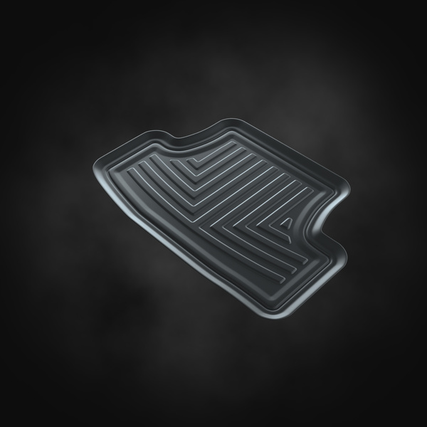 Alfombrillas de goma adecuadas para Volkswagen Golf VIII Hatchback, Variant (2019-....) - alfombras para coche - negro - 4 unidades