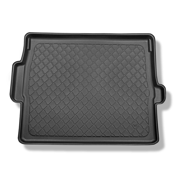 Alfombra para maletero adecuada para Peugeot 3008 II SUV (11.2016-....) - Protector maletero - Alfombrilla maletero antideslizante - parte superior del maletero (entrada de carga plana); base móvil en la posición más alta; no adecuado para versión híbrida
