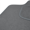 Alfombrillas de Velour adecuadas para Fiat Uno II Hatchback (1989-2002) - alfombras para coche - Premium color gris