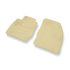 Alfombrillas de Velour adecuadas para Ford Fiesta VI Hatchback, Furgoneta (2008-2012) - alfombras para coche - Premium color beige