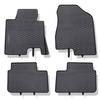 Alfombrillas de goma adecuadas para Hyundai i30 II Coupé, CW, Hatchback (2012-2017) - alfombras para coche - negro - 4 unidades