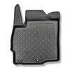 Alfombrillas de TPE adecuadas para Mitsubishi Outlander III SUV (09.2012-10.2021) - no adecuado para versión híbrida; sin la tercera fila - alfombras para coche