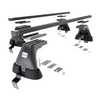Portaequipajes de techo adecuadas para Skoda Superb III Liftback (2015-2024) - baca negra para coche - barras para techo de coche - sin puntos de montaje - acero