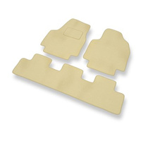 Alfombrillas de Velour adecuadas para Citroen Jumpy I (1995-2007) - alfombras para coche - Premium color beige