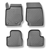 Alfombrillas de TPE adecuadas para Jeep Avenger SUV (01.2023-....) - no para la versión eléctrica y Mild híbrida - alfombras para coche