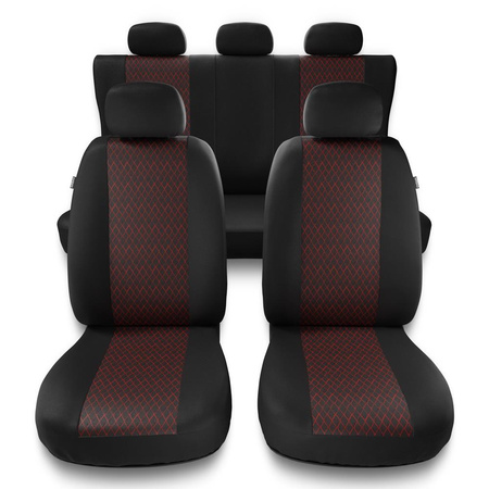 Fundas universales para asientos de coche para Daihatsu Sirion I, II, III (1998-2019) - PF-RD