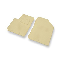 Alfombrillas de Velour adecuadas para Kia Picanto II (2011-2016) - alfombras para coche - Premium color beige