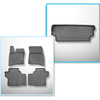 Conjunto de alfombrilla para maletero y alfombrillas para el interior del coche TPE para: Land Rover Defender (L663) 90 SUV (01.2020-....)